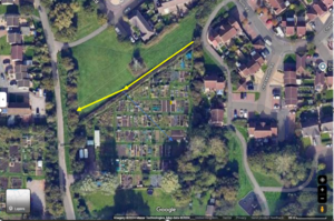 Map of new fence line