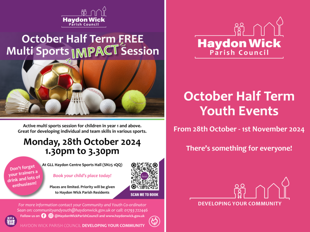 October Half Term Multi Sports Impact Session Monday 28th October