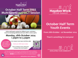 October Half Term Multi Sports Impact Session Monday 28th October