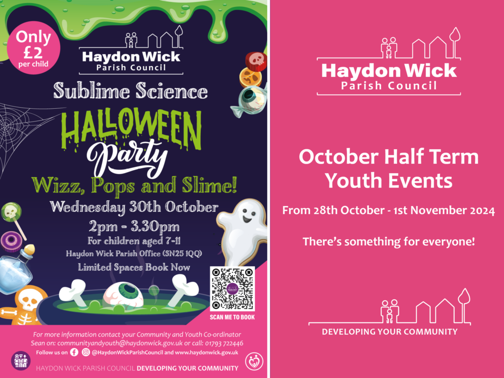 Sublime Science Halloween Party. Wednesday 30th Oct.