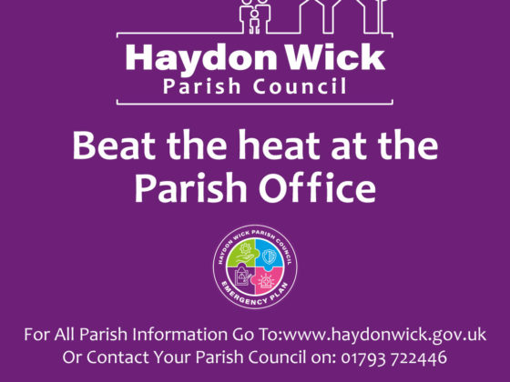 Beat the heat at the Parish Office Graphic with branding